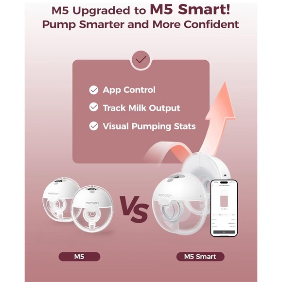 NEW/SEALED Momcozy M5 Smart App Control Hands Free Breast Pump - Picture 3 of 8